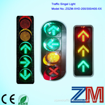 Three Module LED Flashing Pedestrian Signal Light / LED Traffic Light